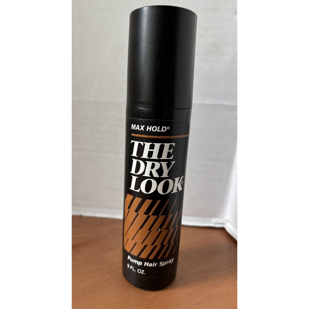 VNTG The Dry Look For Men Non Aerosol Hairspray MAX Hold 8 oz 227g New NOS 2005
